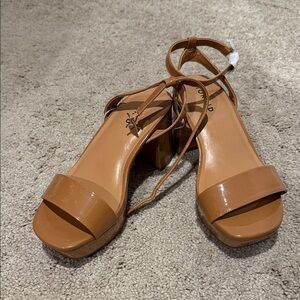 Torrid Tan Block Heel Sandals